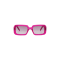 Saint Laurent Bold Square Frame Sunglasses — Pink