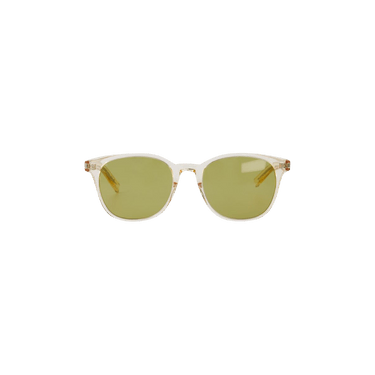 Saint Laurent Acetate Frame Sunglasses — Yellow