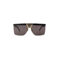 Saint Laurent Shield Shape Frame Sunglasses — Black