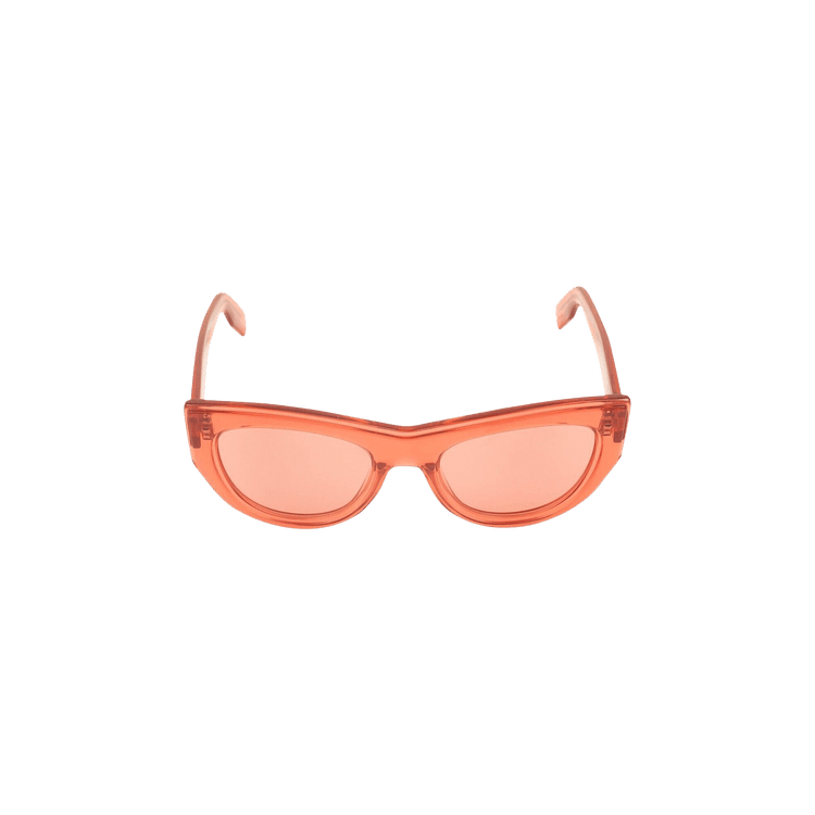 Kenzo Shiny Acetate Cat Sunglasses — Orange