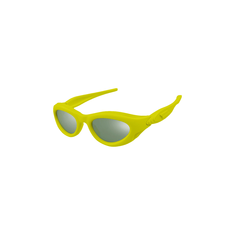 Bottega Veneta Rubber Effect Sunglasses — Green