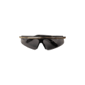 Kenzo Metallic Rim Visor Sunglasses — Black