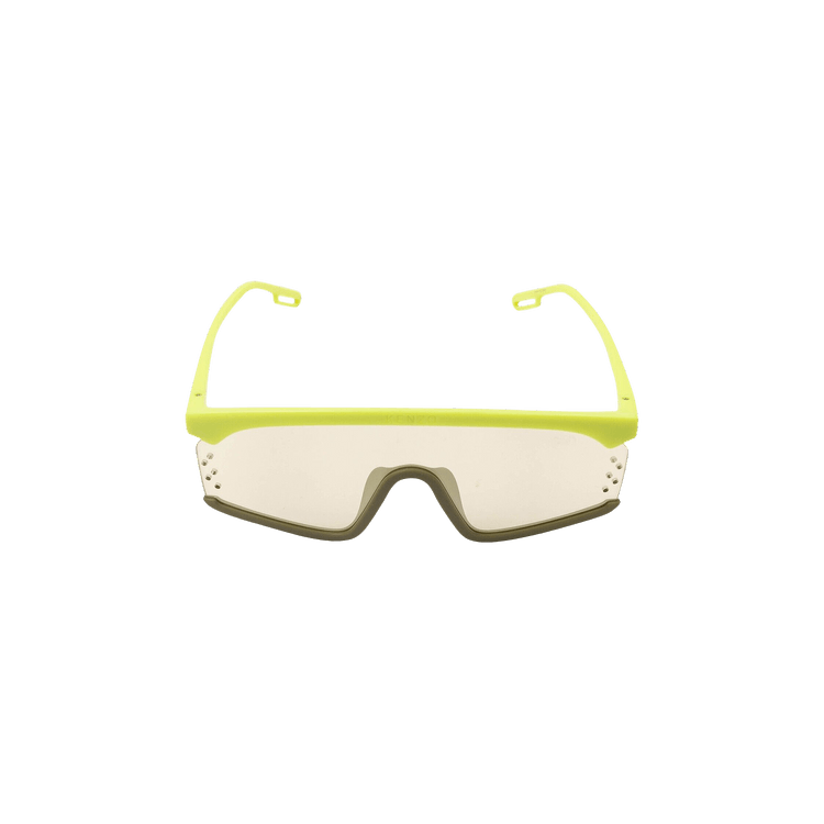 Kenzo Smoke Mirror Mask Sunglasses — Yellow