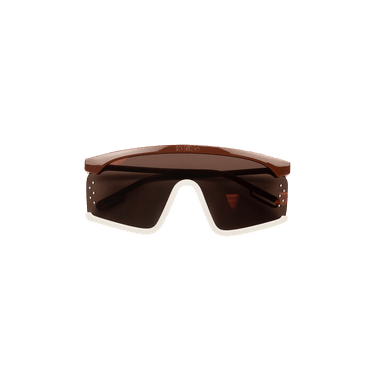 Kenzo Mirror Shiny D Mask Sunglasses — Brown