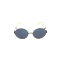 Kenzo Mirror Neon Circle Wire Sunglasses — Black