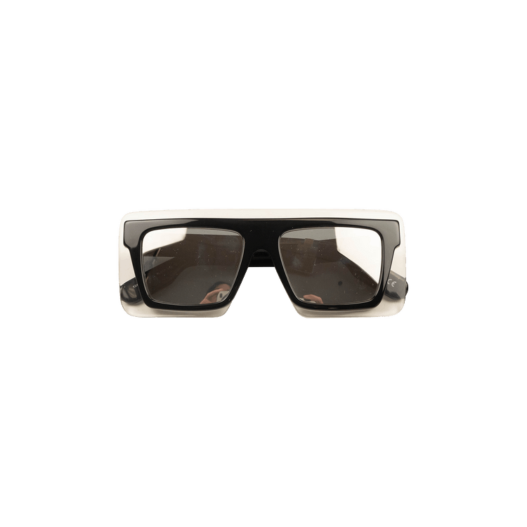 Kenzo Translucent Mirror Acetate Sunglasses — Black
