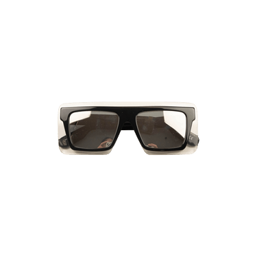 Kenzo Translucent Mirror Acetate Sunglasses — Black