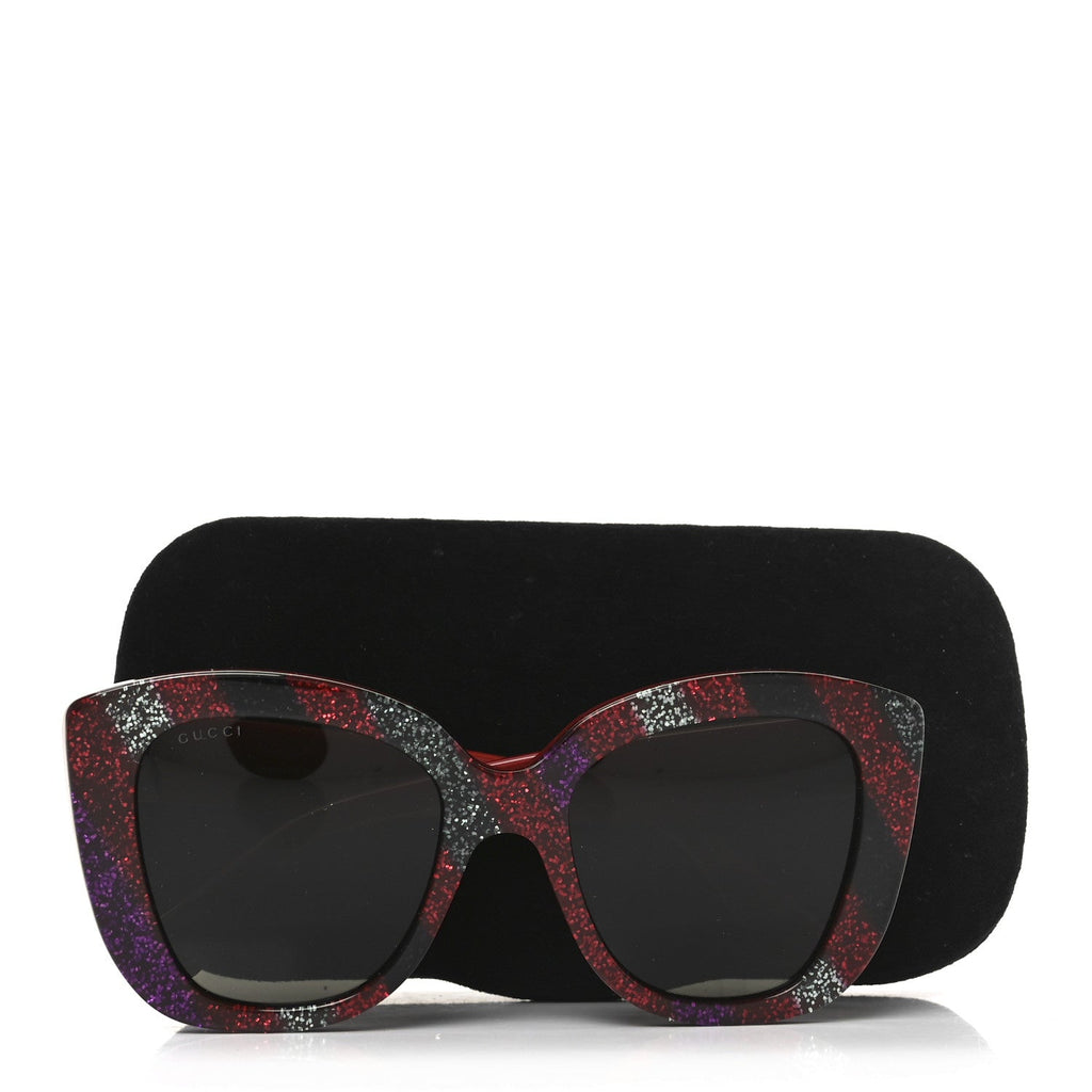 Gucci Square Sunglasses — Red GG0327S