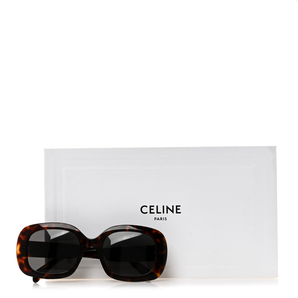 Celine Square Sunglasses — Tortoise