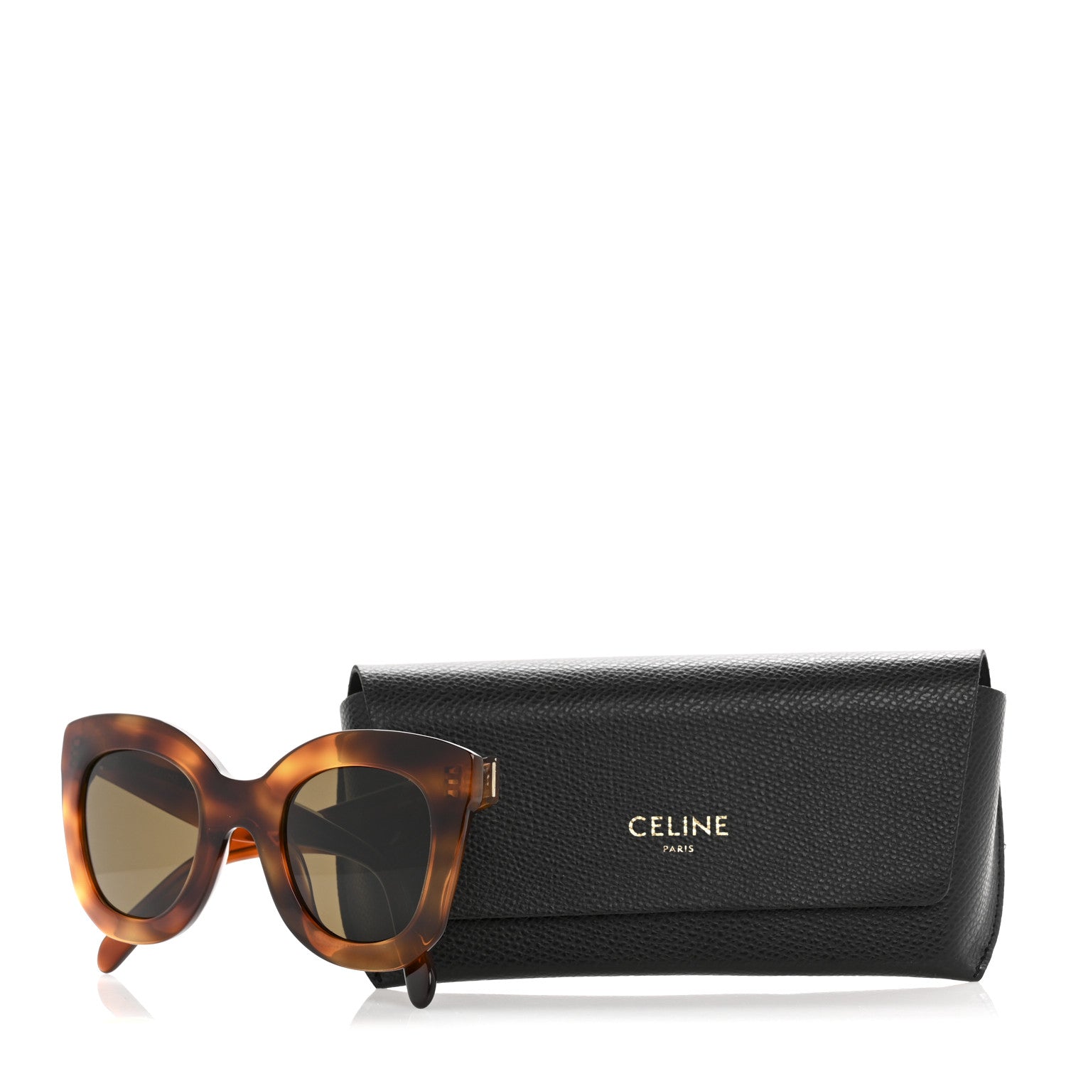Celine Square Sunglasses — Havana