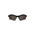 Balenciaga Bat Rectangle Sunglasses — Black