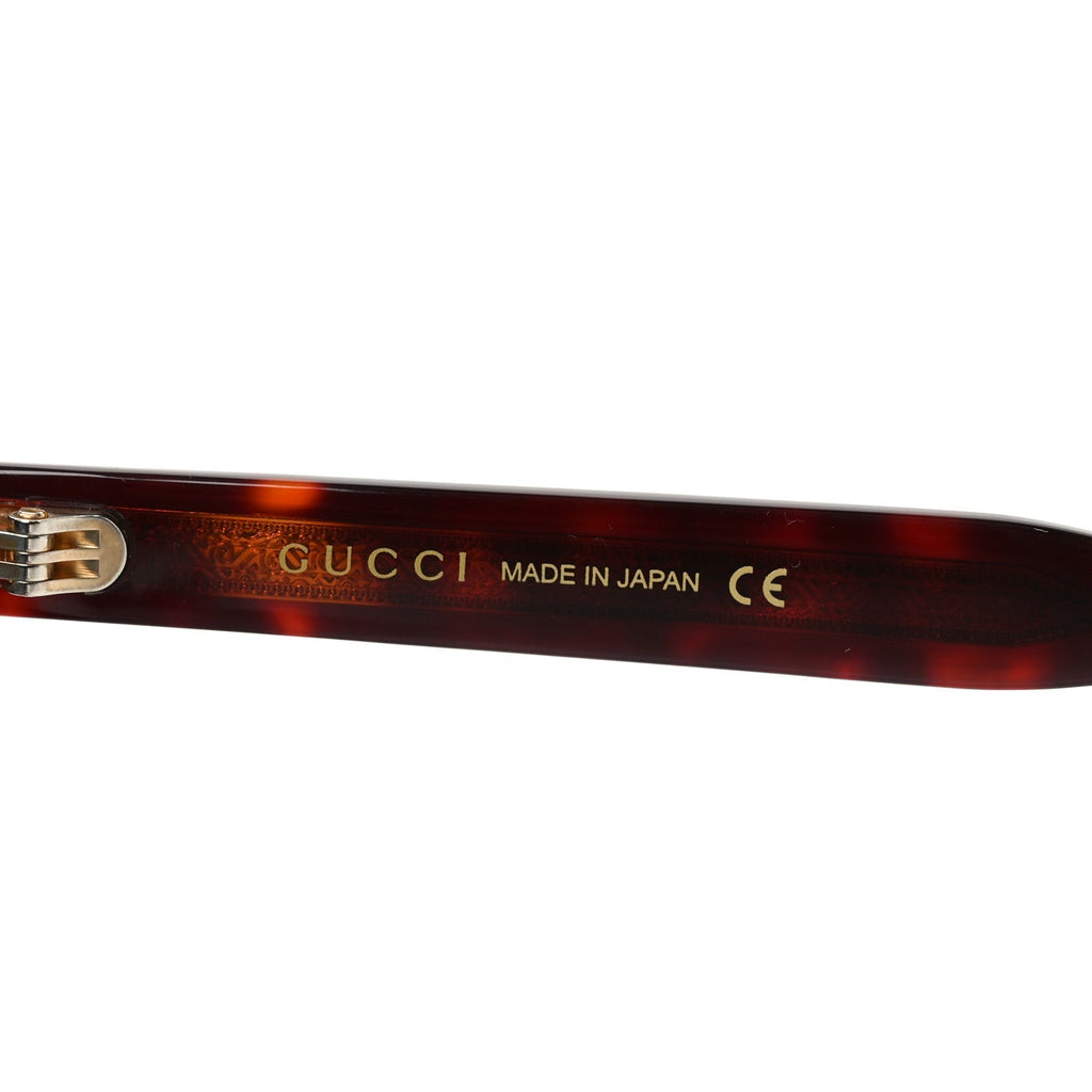 Gucci Oversized Square Sunglasses — Tortoise GG0582S