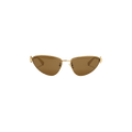 Bottega Veneta Turn Cat Eye Sunglasses — Gold