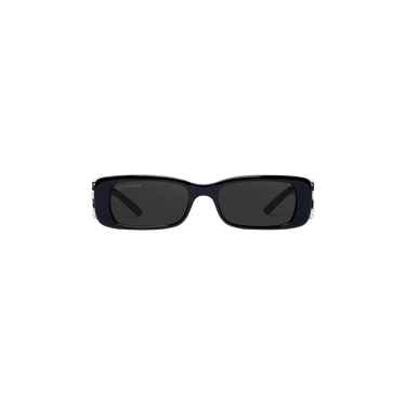 Balenciaga Dynasty Rectangle Sunglasses — Black