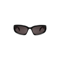 Balenciaga Swift Oval Sunglasses — Black