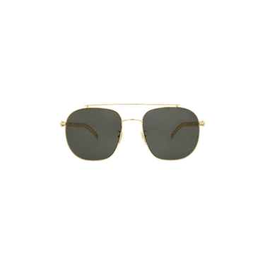 Gucci Square Frame Sunglasses — Gold