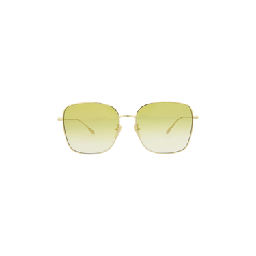 Gucci Oversized Square Frame Sunglasses — Yellow
