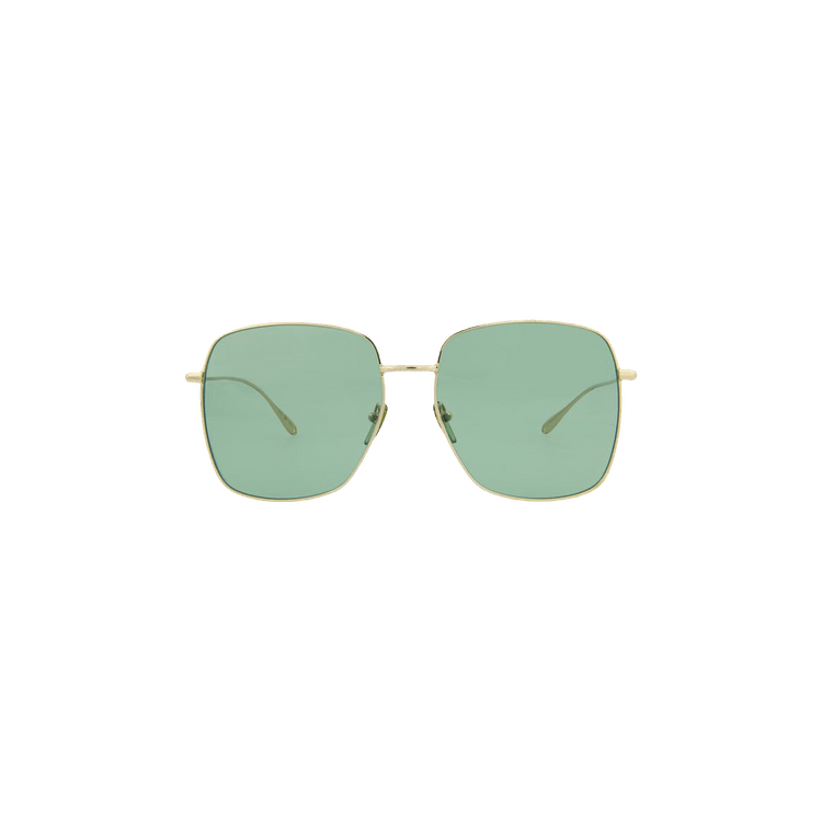 Gucci Square Frame Sunglasses — Gold