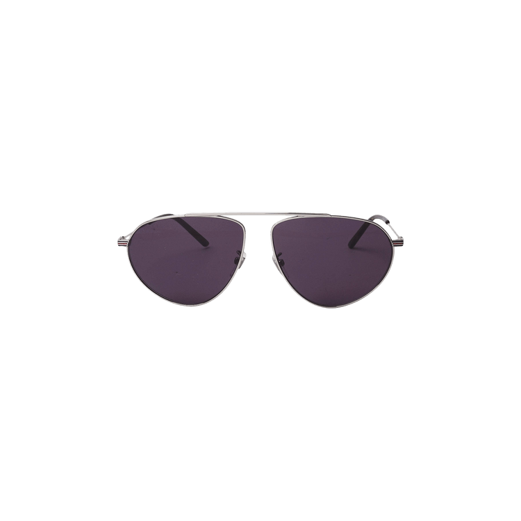 Gucci Aviator Sunglasses — Silver