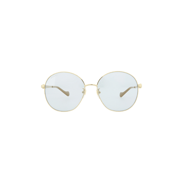 Gucci Round Frame Sunglasses — Gold