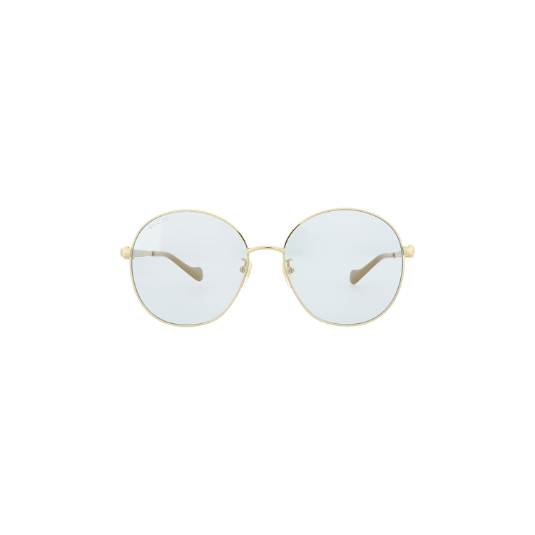 Gucci Round Frame Sunglasses — Gold