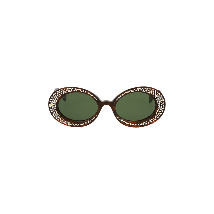 Gucci Round Frame Sunglasses — Black
