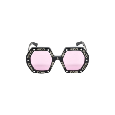 Gucci Geometric Sunglasses — Black
