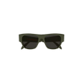 Alexander McQueen Square Frame Acetate Sunglasses — Green