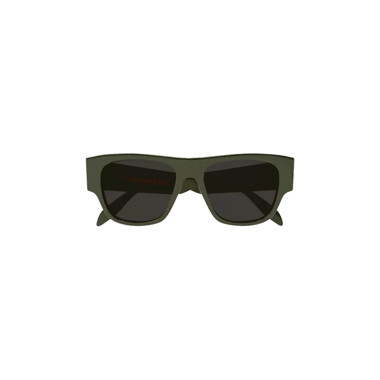 Alexander McQueen Square Frame Acetate Sunglasses — Green