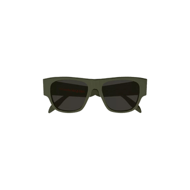 Alexander McQueen Square Frame Acetate Sunglasses — Green