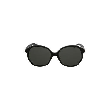 Balenciaga Round Frame Acetate Sunglasses — Black