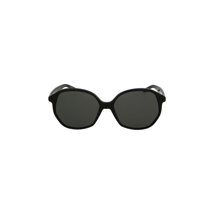 Balenciaga Round Frame Acetate Sunglasses — Black