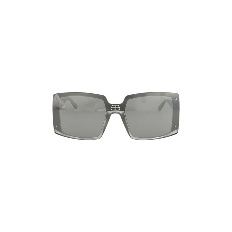 Balenciaga Square Frame Sunglasses — Silver