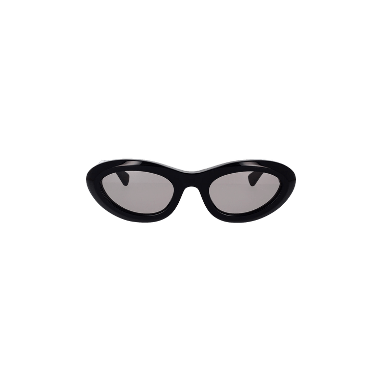 Bottega Veneta Bombe Round Sunglasses — Black