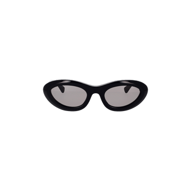 Bottega Veneta Bombe Round Sunglasses — Black