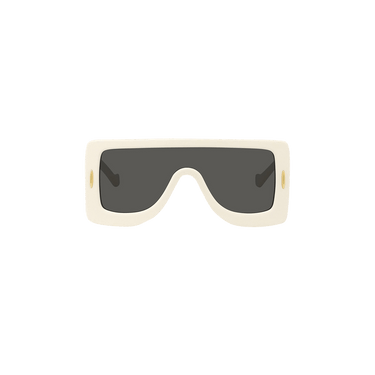 Loewe Chunky Anagram Mask Sunglasses — White