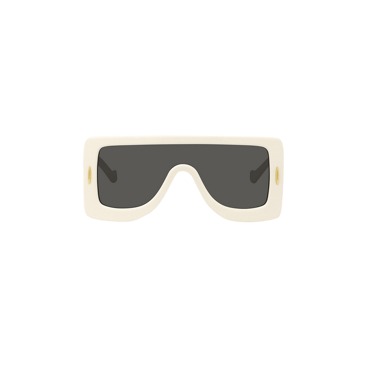 Loewe Chunky Anagram Mask Sunglasses — White