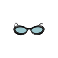 Loewe Paula's Ibiza Oval Sunglasses — Black