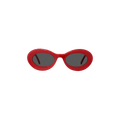Loewe Paula's Ibiza Oval Sunglasses — Red