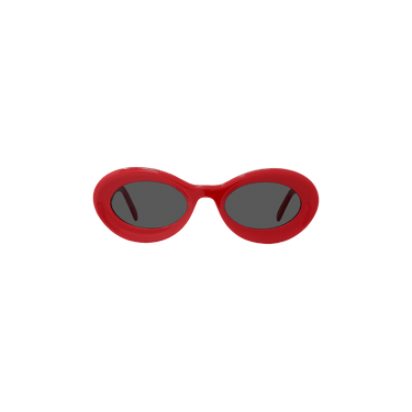 Loewe Paula's Ibiza Oval Sunglasses — Red