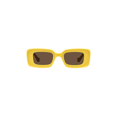 Loewe Chunky Anagram Sunglasses — Yellow