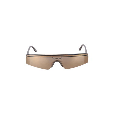Balenciaga Ski Rectangle Sunglasses — Grey