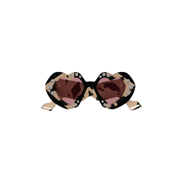 Gucci Heart Sunglasses — Multi-Color