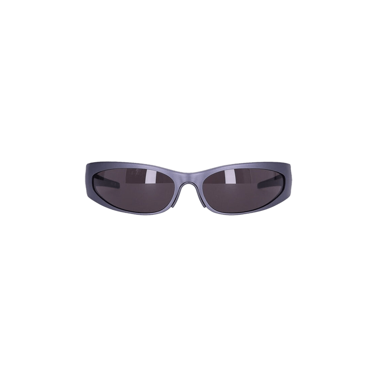 Balenciaga Reverse Xpander 2.0 Rectangle Sunglasses — Grey