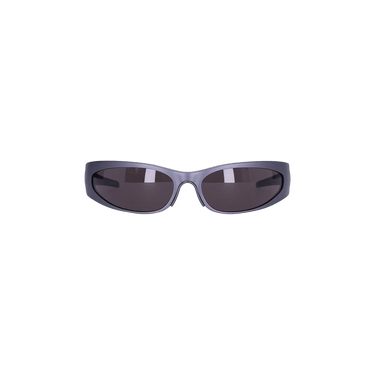 Balenciaga Reverse Xpander 2.0 Rectangle Sunglasses — Grey