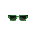 Bottega Veneta Hinge Square Sunglasses — Green