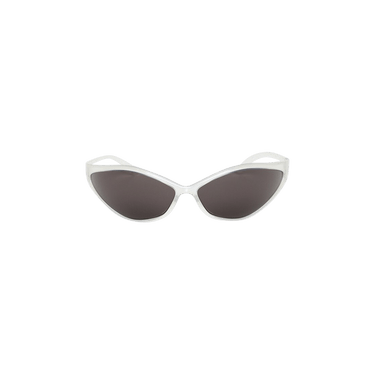 Balenciaga 90s Oval Sunglasses — Silver