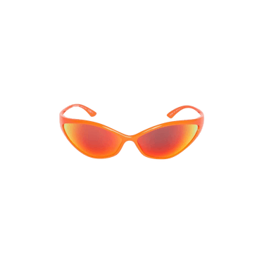 Balenciaga 90s Oval Sunglasses — Orange