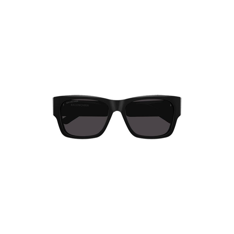 Balenciaga Rectangular Frame Sunglasses — Black