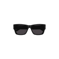 Balenciaga Rectangular Frame Sunglasses — Black